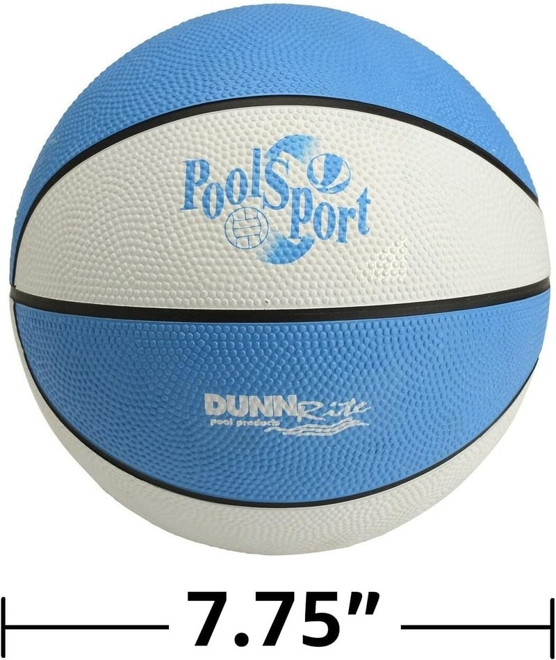 DUNNRite Products 7.75" Diameter Pool Sport Midsize Blue B150 Pool and Lake Water Basketball, Waterproof - Image 3